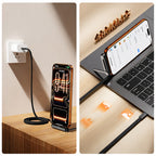 240W USB C to C Fast Charging Cable 1.5M Foldable Phone Stand Holder