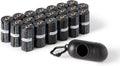 Eco-Friendly Dog Poop Bags with Dispenser & Leash Clip - 300 Unscented Bags (20 Packs of 15)