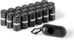 Eco-Friendly Dog Poop Bags with Dispenser & Leash Clip - 300 Unscented Bags (20 Packs of 15)