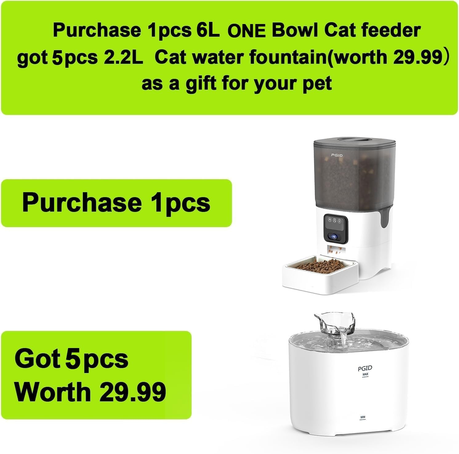Smart 6L Wi-Fi Pet Feeder with APP Control, Dual Power & Anti-Clog System - Perfect for Cats and Dogs!