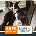 Dog Car Seat Belt | Universal Pet Safety Belt, Created with Human Seatbelt Material. All-Metal Hardware with Adjustable Length Strap. Exceeds Safety Standards. Keep Your Dog Secure (Black)