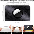 Compatible with Apple Airtag (1St & 2Nd Generation), Ultra Thin Airtag Wallet Holder 2 Pack, Slim Airtag Card Holder Case for Purse, Handbag, Backpack, or Clutch