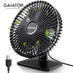 Portable USB Desk Fan with 90° Adjustable Cooling, Ultra-Quiet Operation, and 3 Speed Settings for Home and Office Use