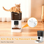Smart 6L Wi-Fi Pet Feeder with APP Control, Dual Power & Anti-Clog System - Perfect for Cats and Dogs!