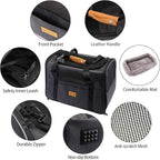 Ultimate Airline-Approved Portable Cat Carrier - Soft-Sided Travel Bag for Cats & Small Dogs with Shoulder Strap, Removable Mat, and Pet Bowl