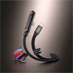 240W USB C to C Fast Charging Cable 1.5M Foldable Phone Stand Holder