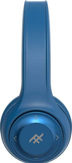 Ifrogz Aurora Noise Isolating Bluetooth Headphones On-Ear Controls and Mic Blue